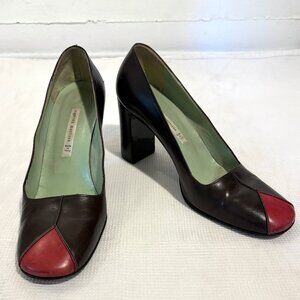 90s Vintage Sigerson Morrison Two--Tone Heels